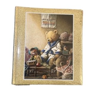 *NWT* photo album old school style for printed pictures has bear on front